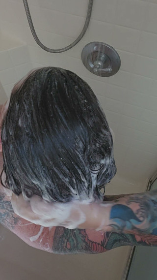 Hotwife  taking shower