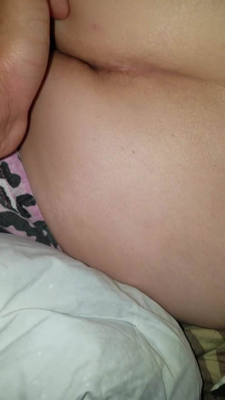 Fingering her ass hole