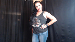 Destroying my sexy jeans & tank top