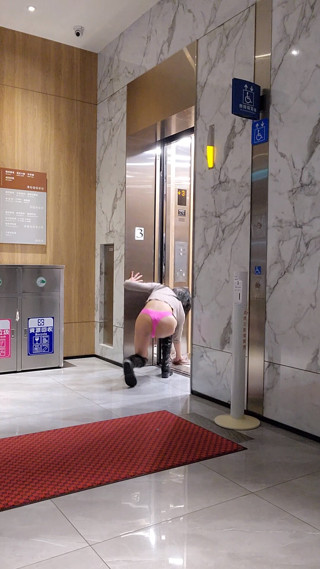Caught and cum!! Big tits Exhibitionist Gina half naked in public thumbnail