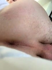 Amateur rubbing butthole