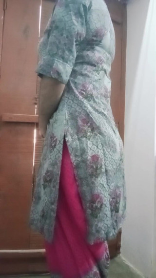 Indian Gay Crossdresser Gaurisissy looking like a housewife in Salwar Kurta xxx