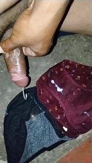 Stepmom and Stepsisters bra panty cumshot