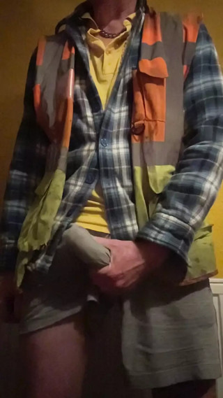Builder DILF&amp;#039;s 2 hand wank