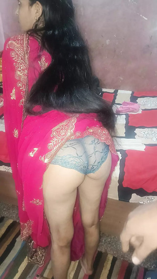 Bhabhi ji was going somewhere ready and I made a video and did sex