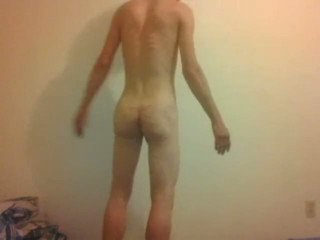 BDSM Naked Transgirl After Caning 40+ Times on Butt &amp; Groin Wwood Stick