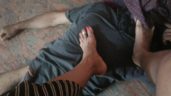 Dominant wife feet slave husband
