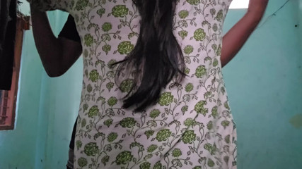 Fucking and touching my girlfriend boobs . Indian sex video