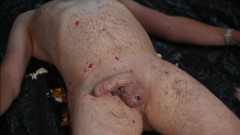 Mistress Izar Finishes splashing her sub with the last of the food