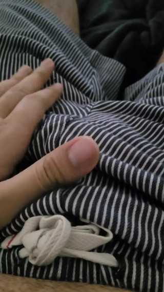 Tiny cock masturbation barely gets hard