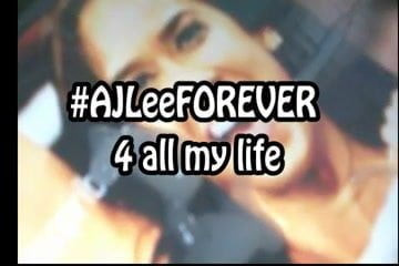 AJ Lee cum tribute 3