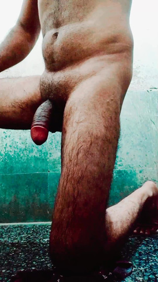 No girl wanted to him, so he shook it with his hands and removed the water