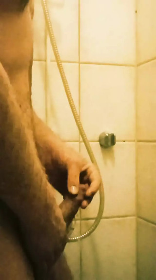 In shower