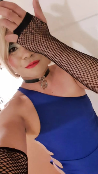 The Little Sissy in Blue Dress
