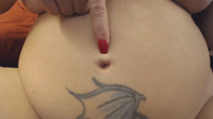 Navel belly button play super closeup