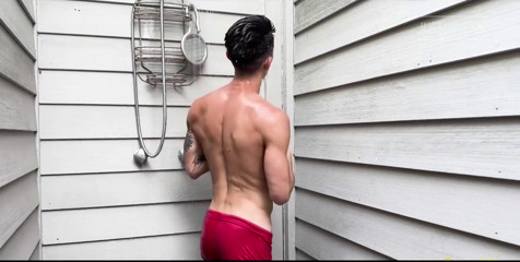The Nozzle Wasn't the Only Thing Flowing in This Shower