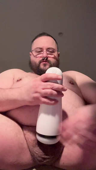 Big Bull Boss Cigars Muscle flex and Fleshlight filled with Bull hot cum