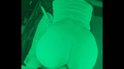 midnight fuck - riding my dildo at night in dark room