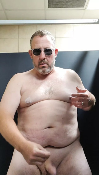 Cumming in a stall