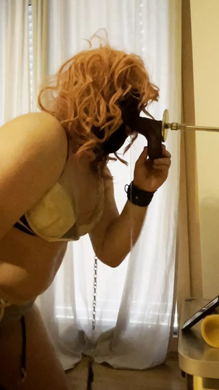 Big Black Cock deep down my white sissy throat balls deep deepthroating for bnwo thumbnail