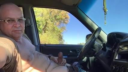 Daddy in the car play and cum
