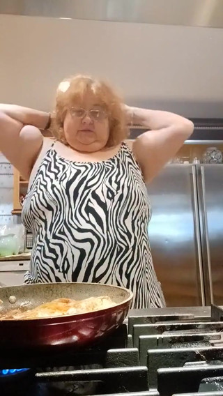 Cooking Pork chops for dinner and flashing as I cook