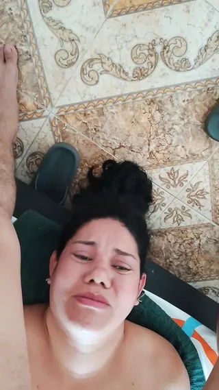 Milk for her milk in the nose