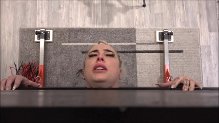 Sex Slave in Pillory Used and Inseminated