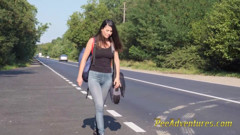 Pee trough my short shorts - Waiting for her boyfriend with her bladder full
