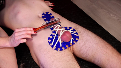 Cruel Tickle Wank Leads to Ruined Orgasm on CBT Board
