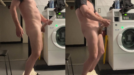 Public double cumshot!  Could have been caught!