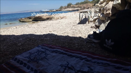 masturbation on the beach