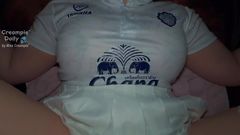 Teen big ass with white skirt love to riding dick and recieve cum load