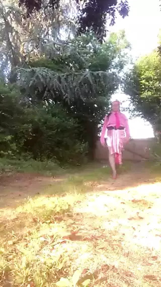 In Barbie outfit for an evening thumbnail