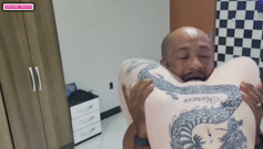 I surprise my lover he can't resist fucking me and he makes me take two spoonfuls of cum