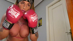 Horny Video Call Boxing with a Fan 2