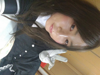 A Japan man&amp;#039;s step daughter masturbates wearing full-body tights under a maid outfit