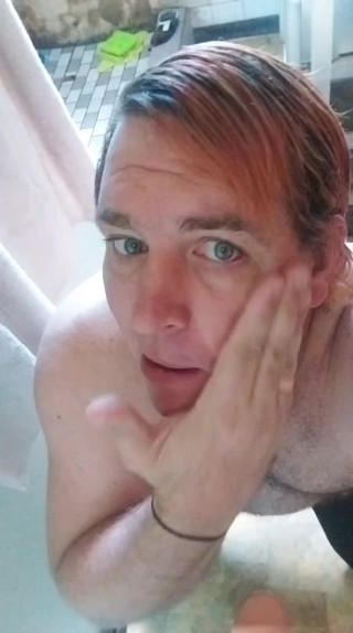 Deep throating tears sissy dildo blowjob