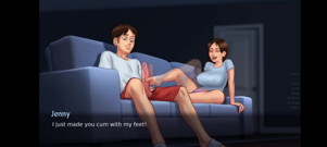 Jenny masturbates anon dick