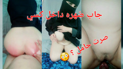 masriya w za3ka triya Arab Conservative  - desi cuckold with First time Cheating wife and impregnate Her