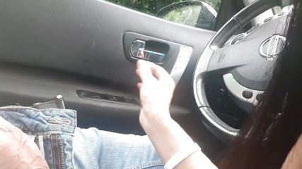 Public Park. Blowjob and Fucked in a Car (real) Interrupted by Police..