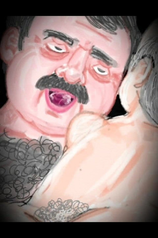 Sex daddy and bear with moustache
