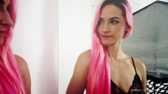 Mirror Mirror on the Wall Sexy Pink Hair Girl Adele