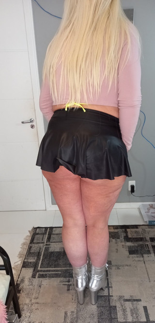My sexy ass in small skirt for you!
