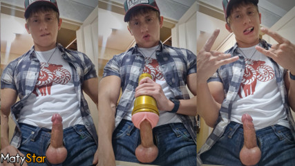 FUCKING FLESHLIGHT FULLY CLOTHED!