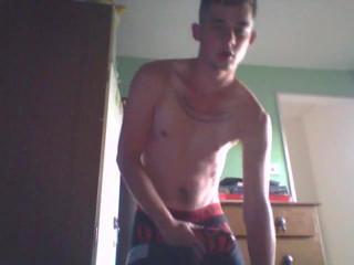 Fit English Chav Shows Me His Fat Cock on Webcam