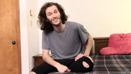 Bearded Stud Dean Inja Stroking His Huge Cock Hard