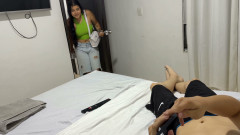 My Stepsister Finds Out That I'm Smelling Her Rich Panties, so She Asks Me to Penetrate Her Until I Cum in Her.