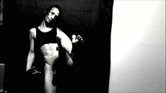 Transgirl Naked Posing for Self-photography Artwork