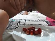 I love playing with strawberries in my anus 